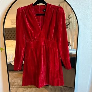 ME+EM red velvet dress size 4